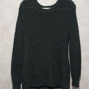 Zenana Outfitters Textured Black Sweater